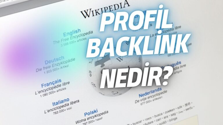 Profil Backlink ve Backlink İndexletme